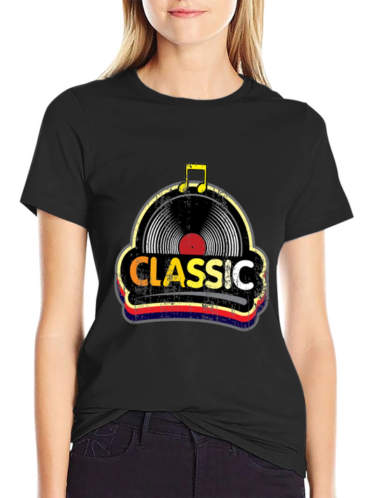 Classic Vinyl Record T-Shirt - Retro Music Tee