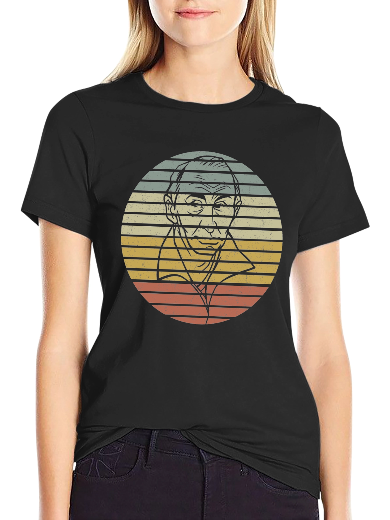 Retro Portrait Graphic T-Shirt