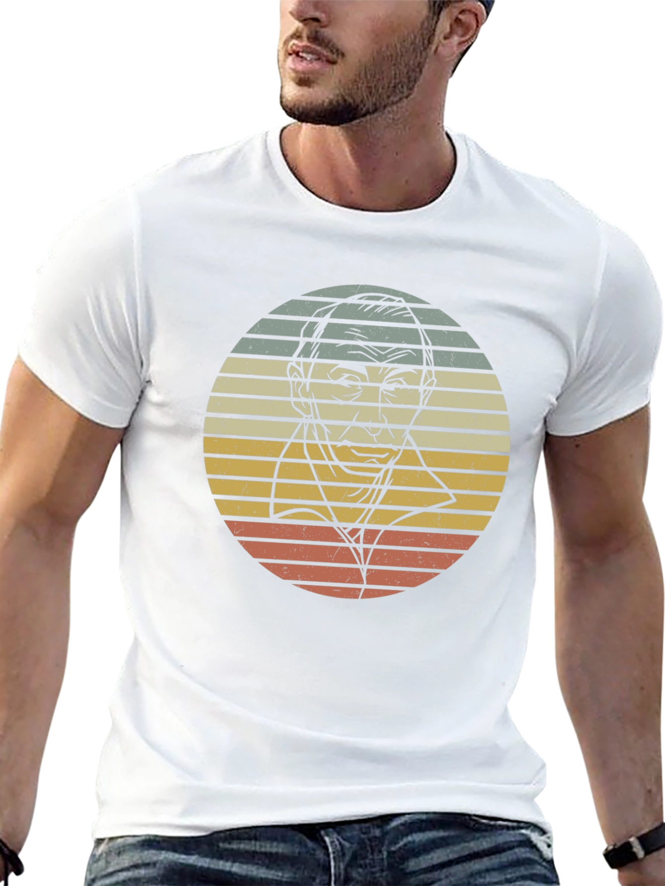 Retro Portrait Graphic T-Shirt