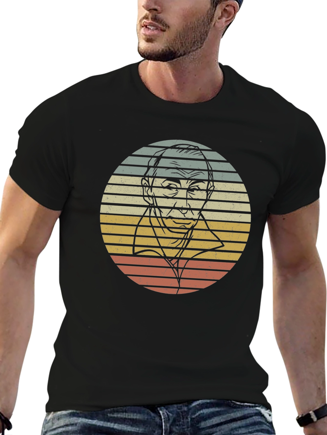 Retro Portrait Graphic T-Shirt