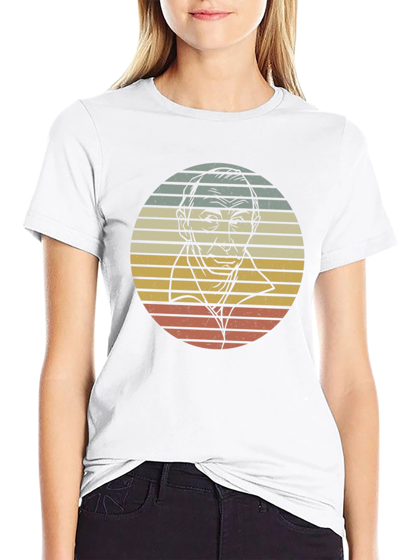 Retro Portrait Graphic T-Shirt