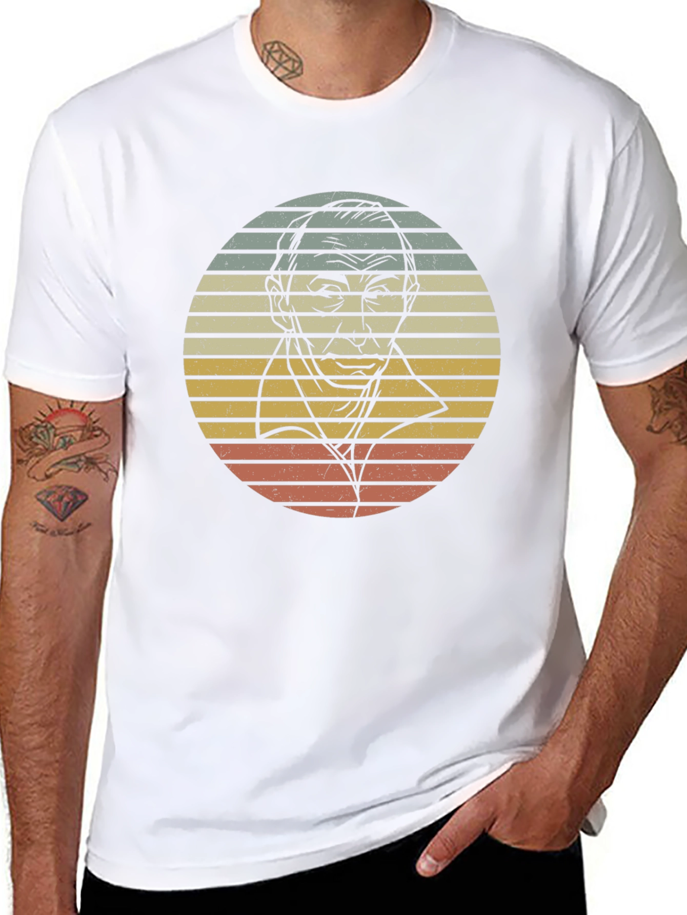 Retro Portrait Graphic T-Shirt