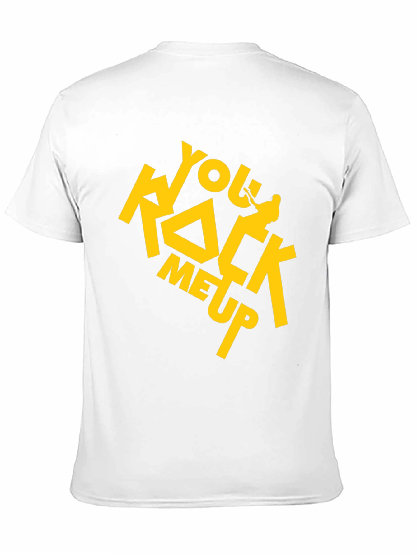 You Rock Me Up Black Graphic Tee