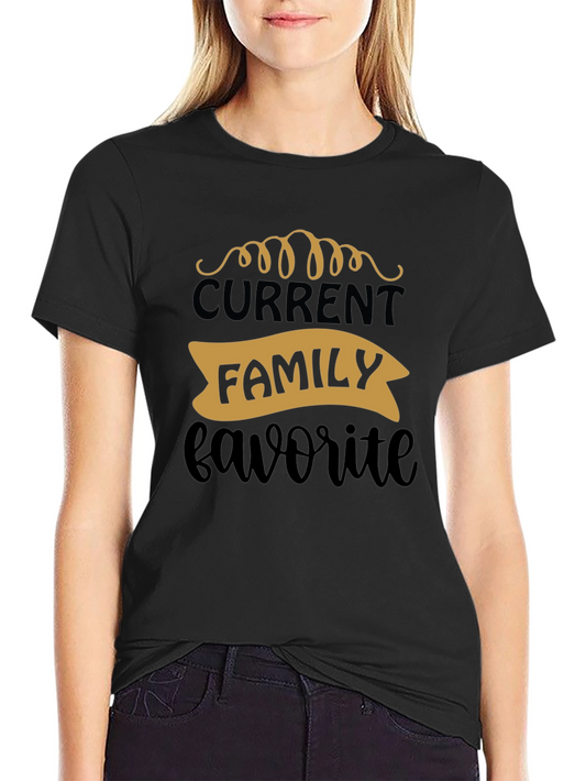 Current Family Favorite Black Graphic Tee