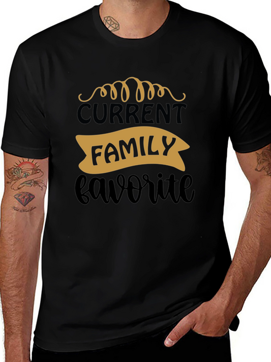 Current Family Favorite Black Graphic Tee