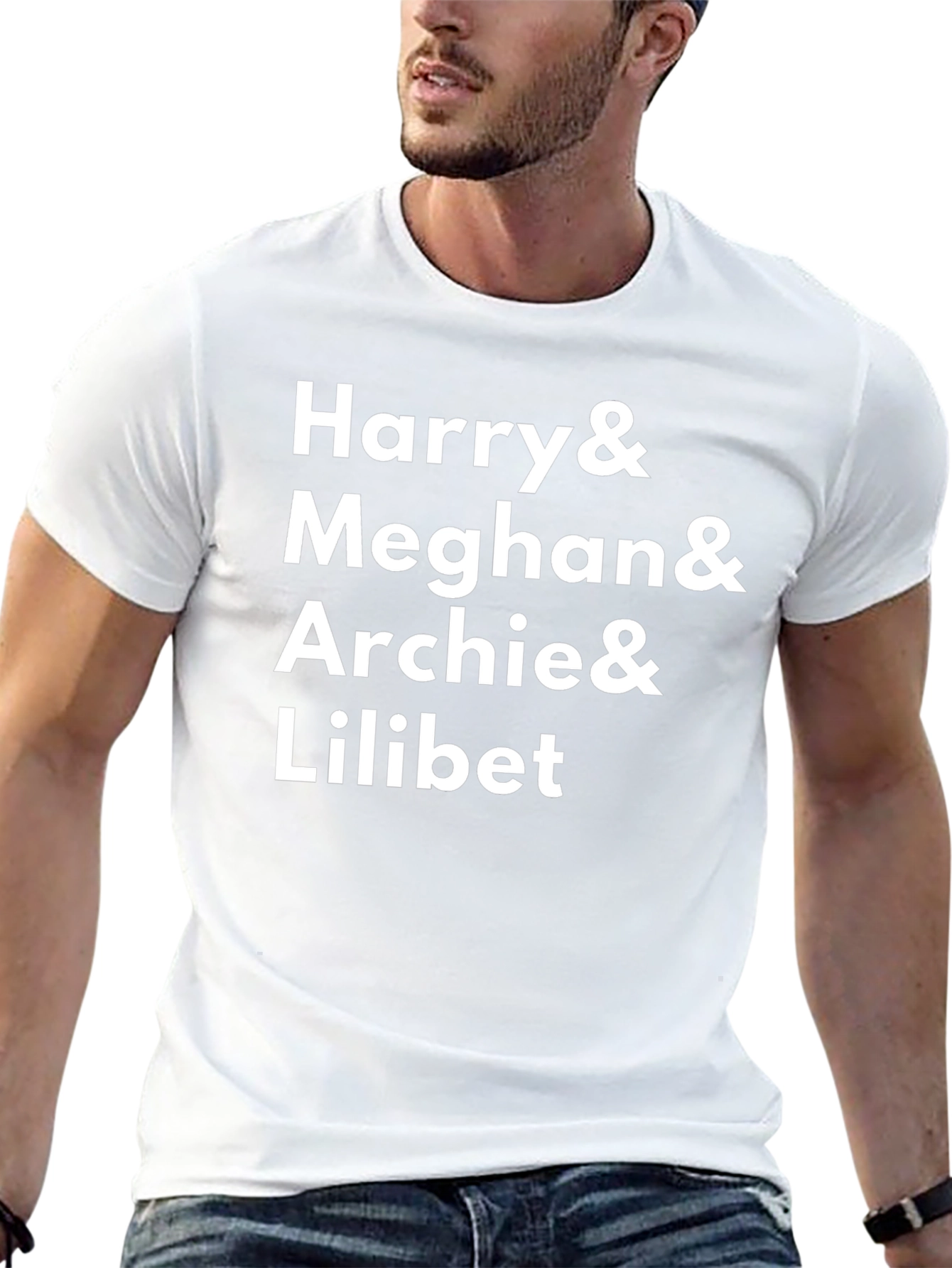 Harry Meghan Archie and Lilibet Black T-Shirt
