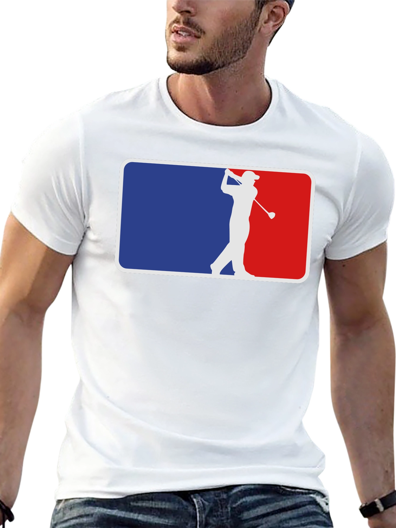 Golf Silhouette Graphic Tee - Classic Style