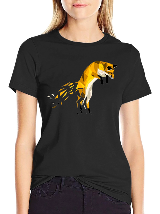 Geometric Fox Tee - Modern Graphic T-Shirt