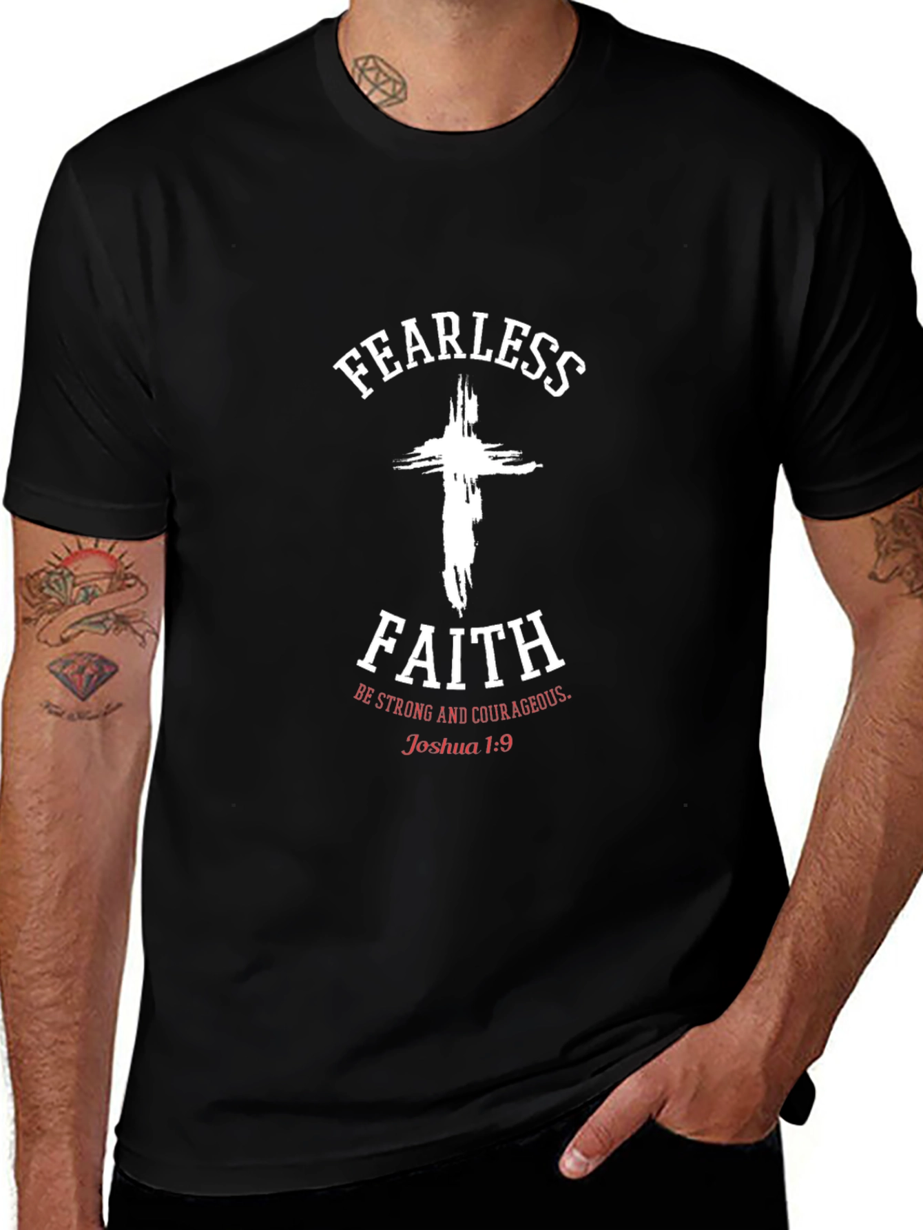 Fearless Faith Graphic Tee - Joshua 1:9