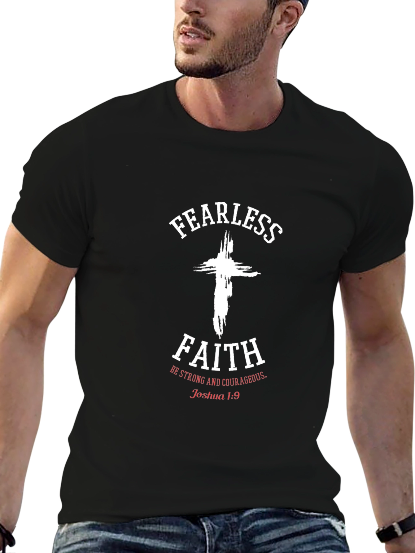 Fearless Faith Graphic Tee - Joshua 1:9