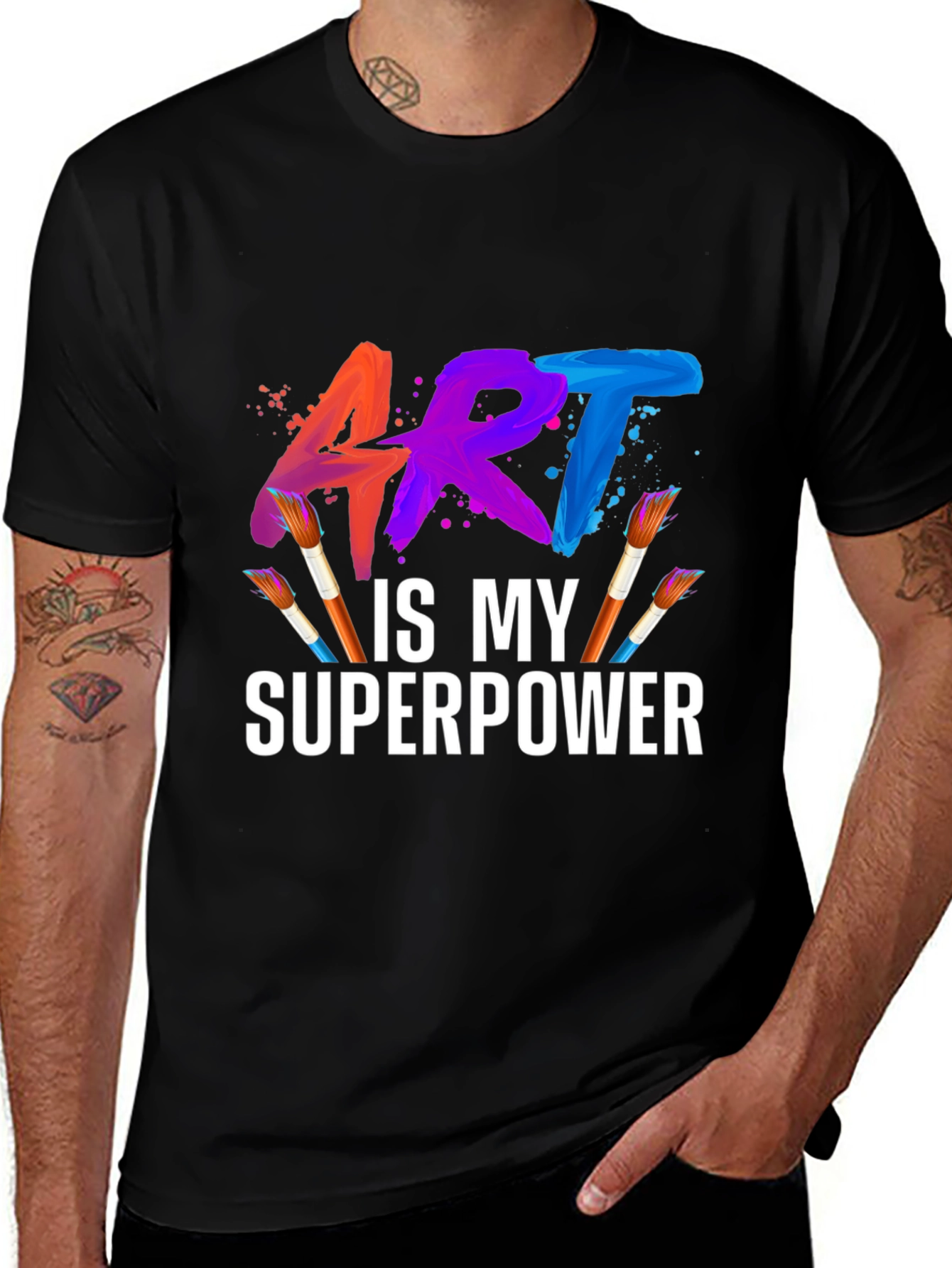 Art is My Superpower Graphic T-Shirt