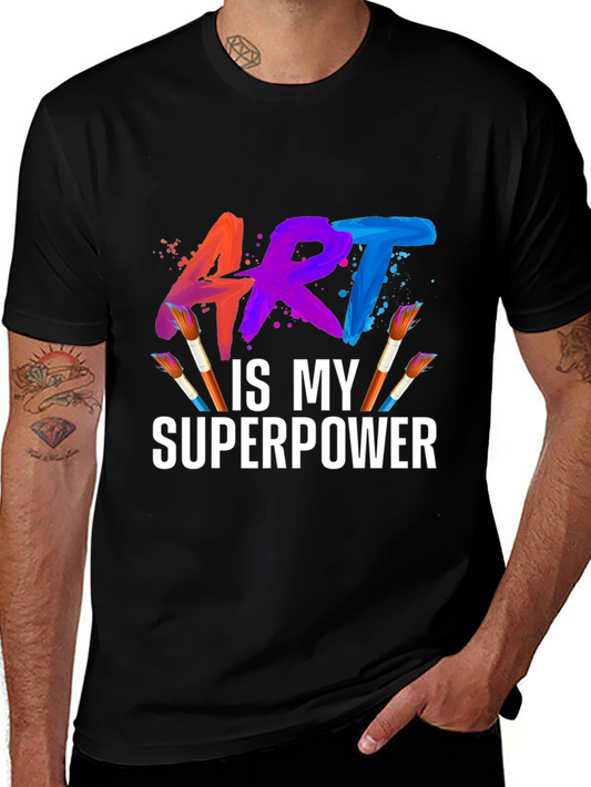 Art is My Superpower Graphic T-Shirt