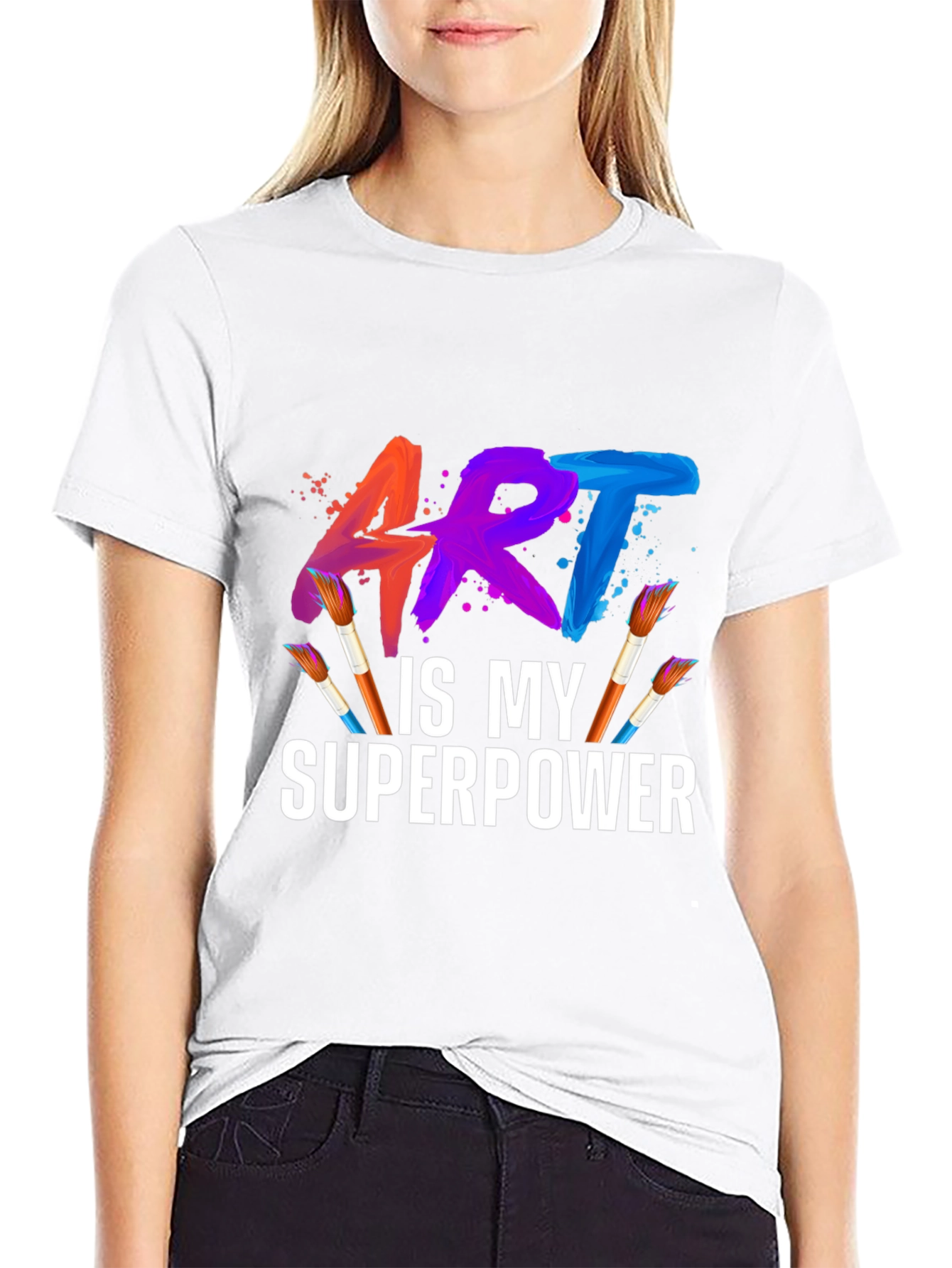 Art is My Superpower Graphic T-Shirt
