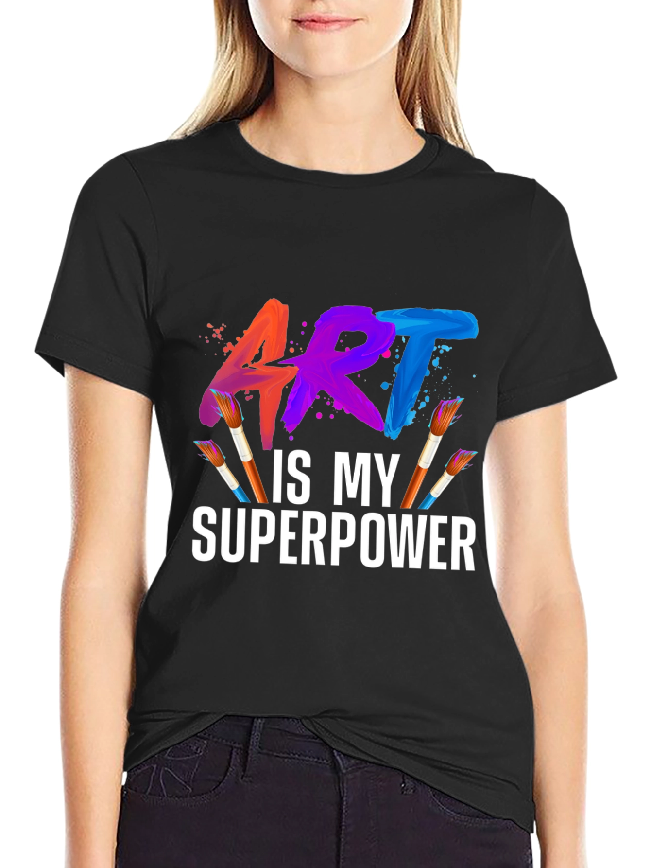 Art is My Superpower Graphic T-Shirt