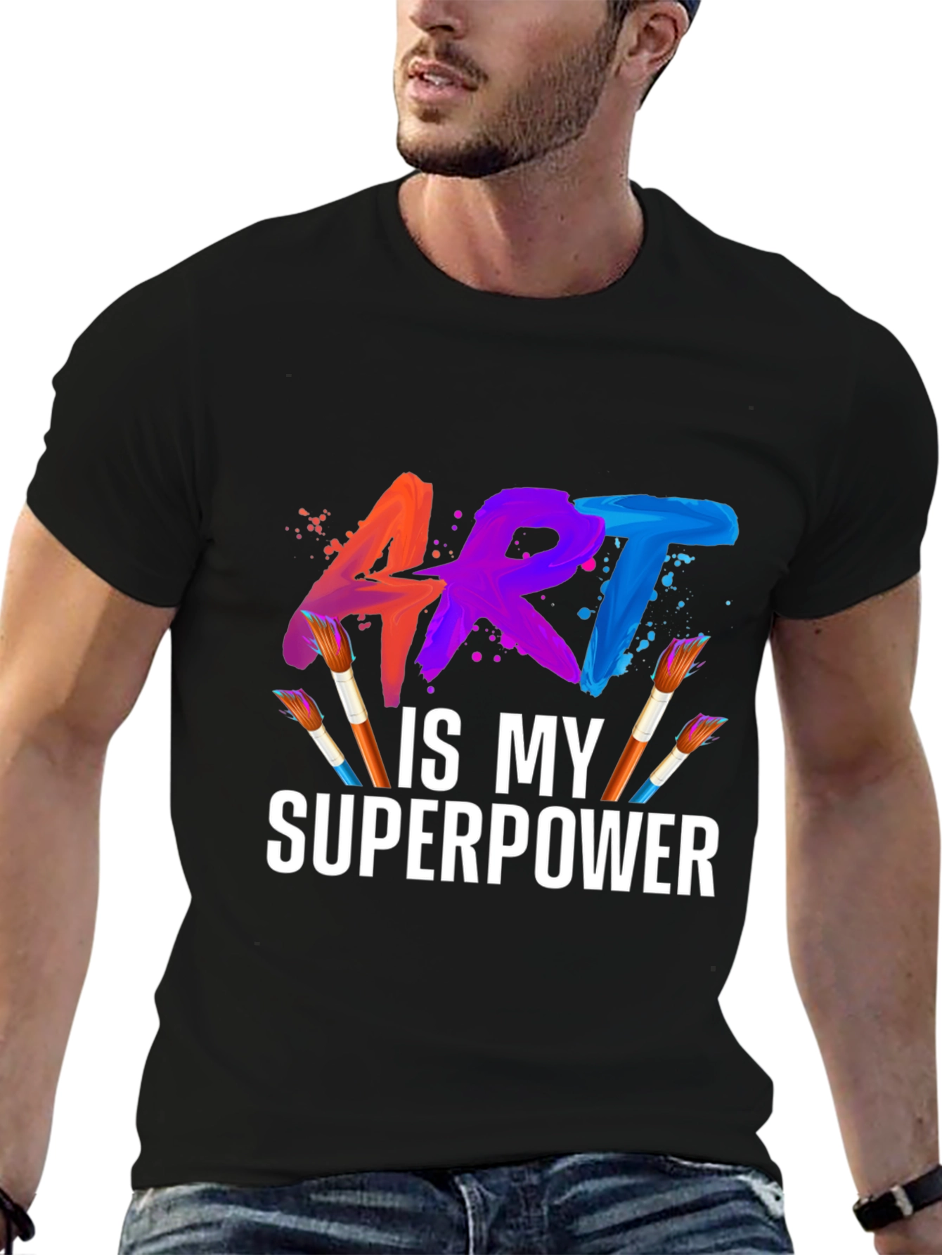 Art is My Superpower Graphic T-Shirt