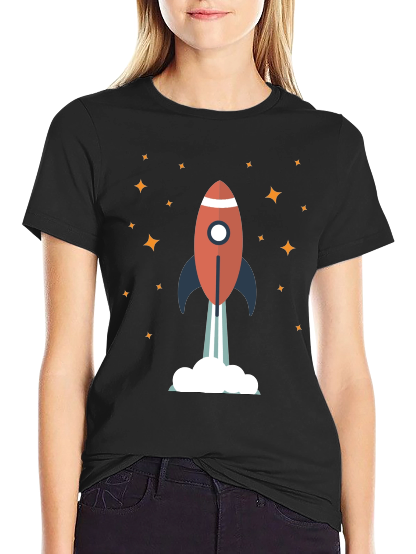 Rocket Launch Graphic Tee - Space Adventure Shirt