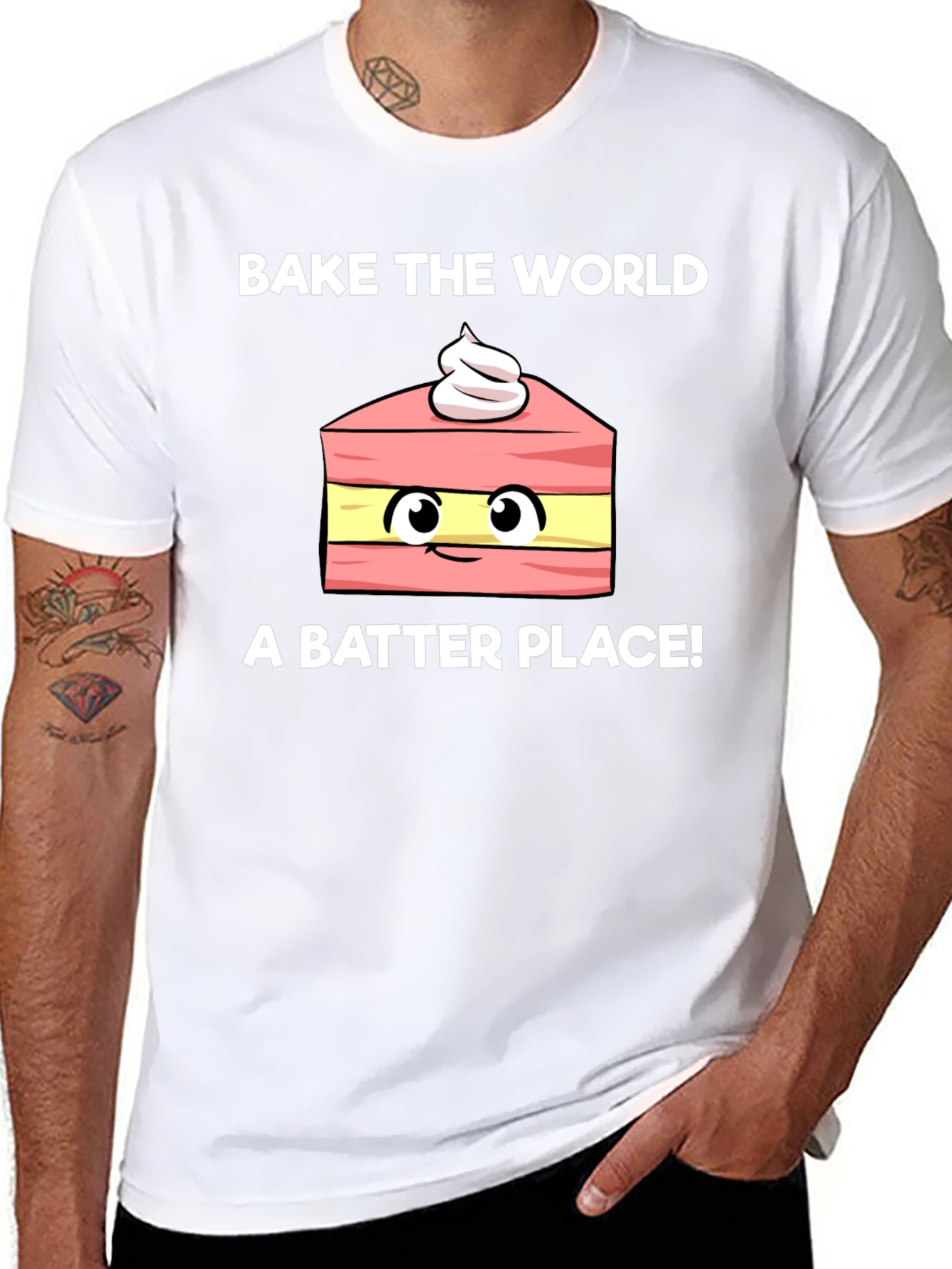 Bake the World Better Funny T-Shirt