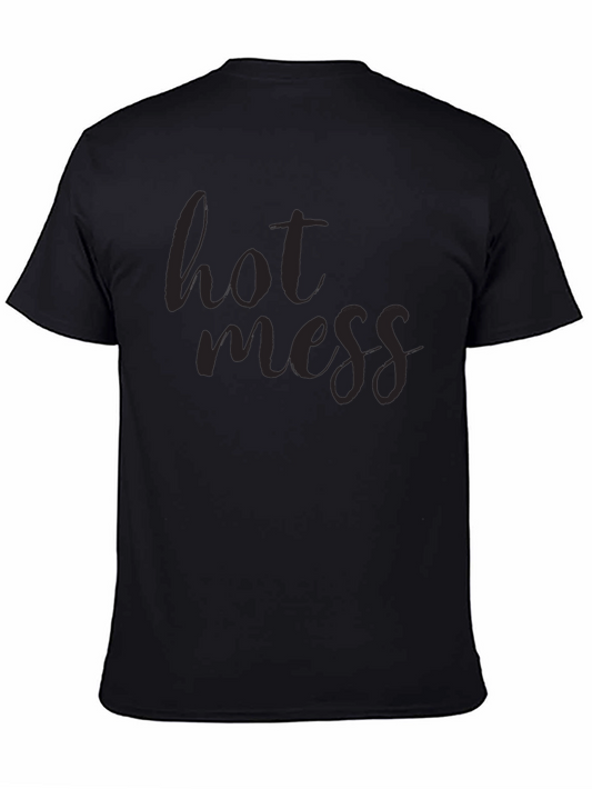 Hot Mess Graphic Tee - Unisex Cotton Blend T-Shirt