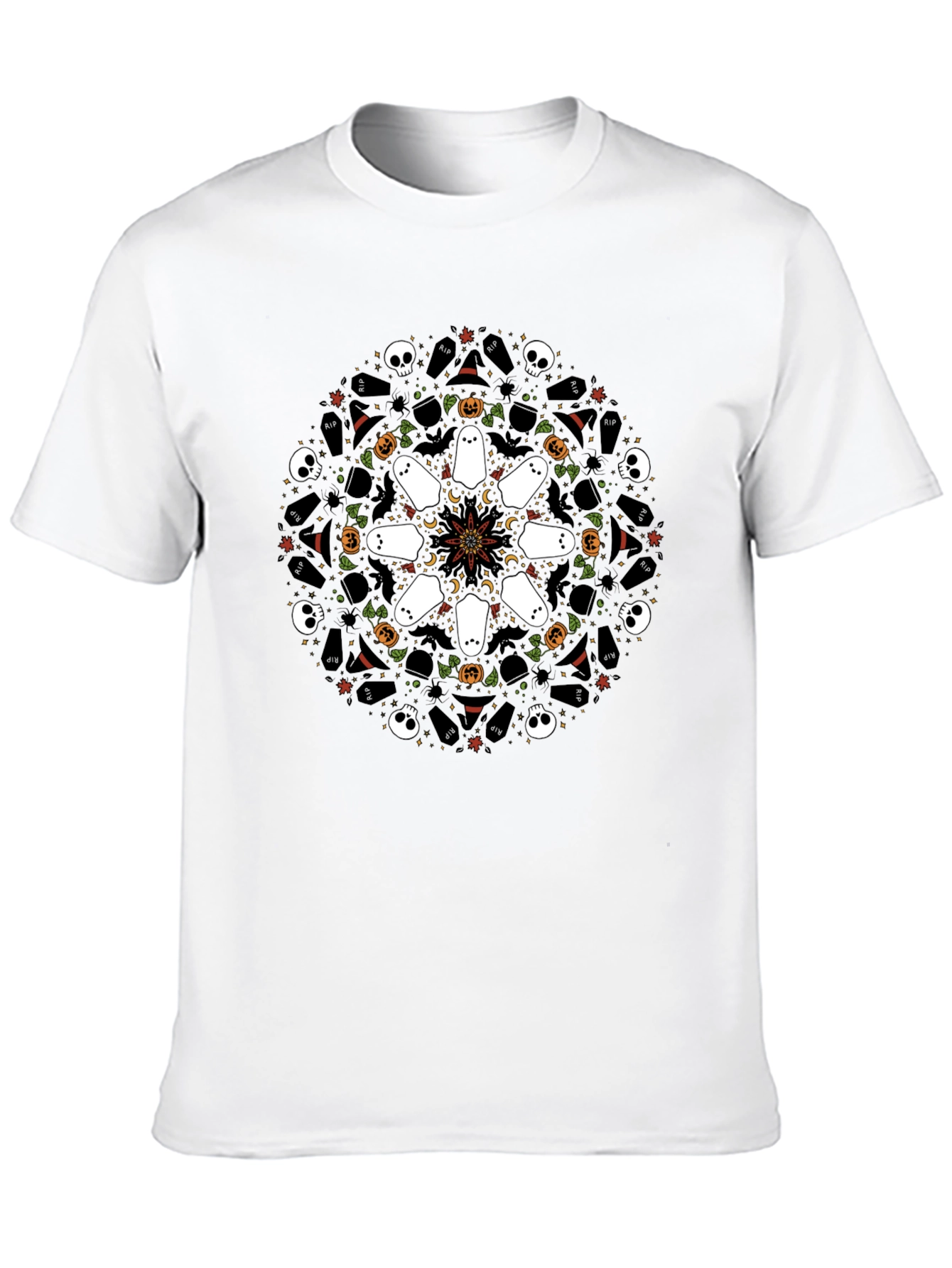 Halloween Mandala T-Shirt Spooky Season Tee