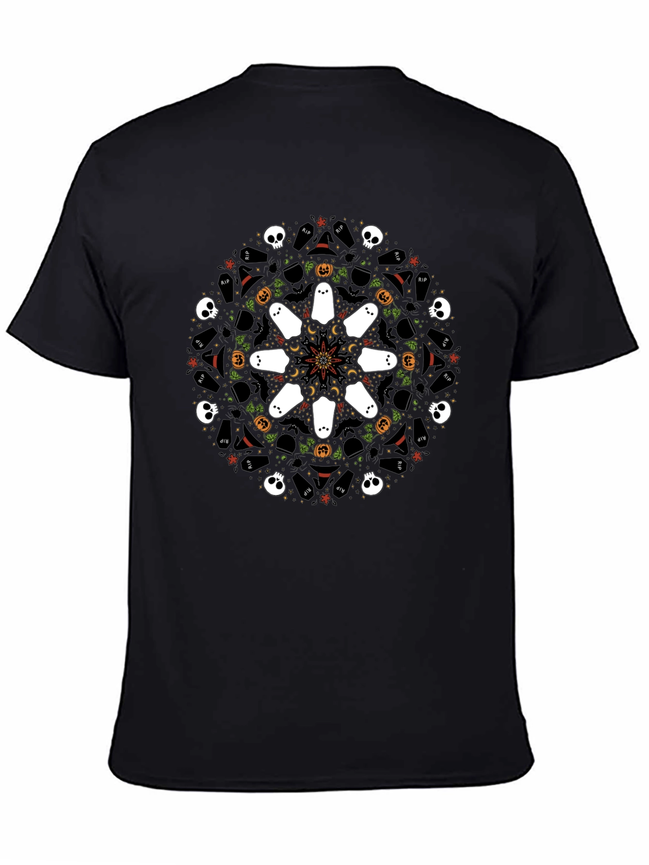 Halloween Mandala T-Shirt Spooky Season Tee