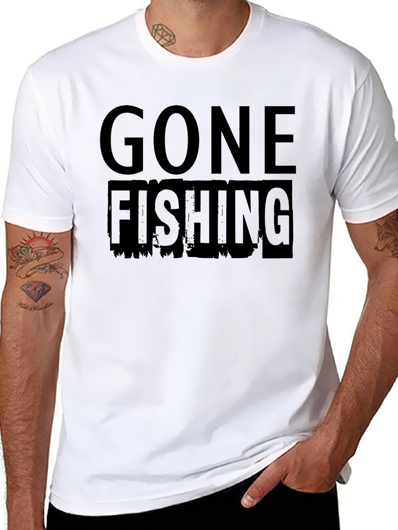 Gone Fishing Graphic T-Shirt