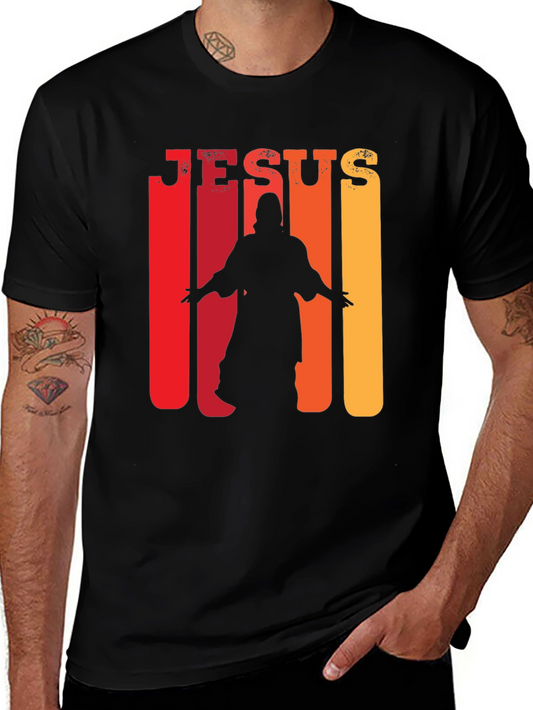 Jesus Silhouette Graphic Tee - Religious T-Shirt