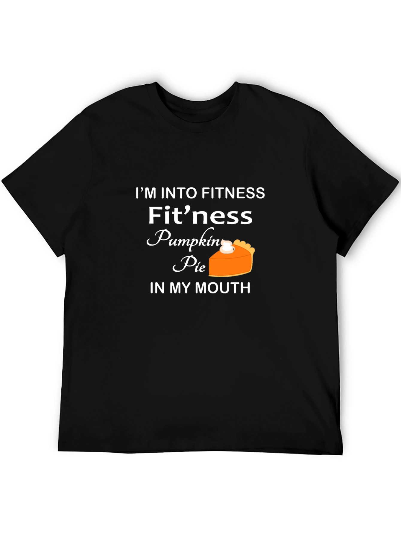 Funny Fitness Pumpkin Pie Graphic T-Shirt