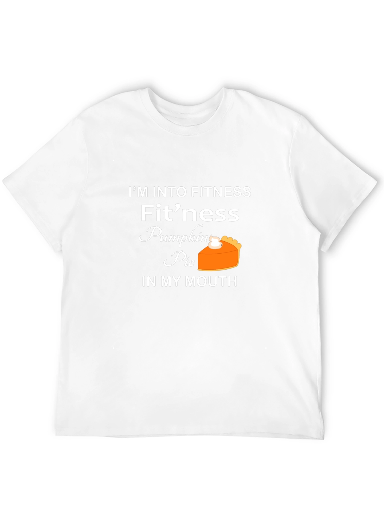 Funny Fitness Pumpkin Pie Graphic T-Shirt