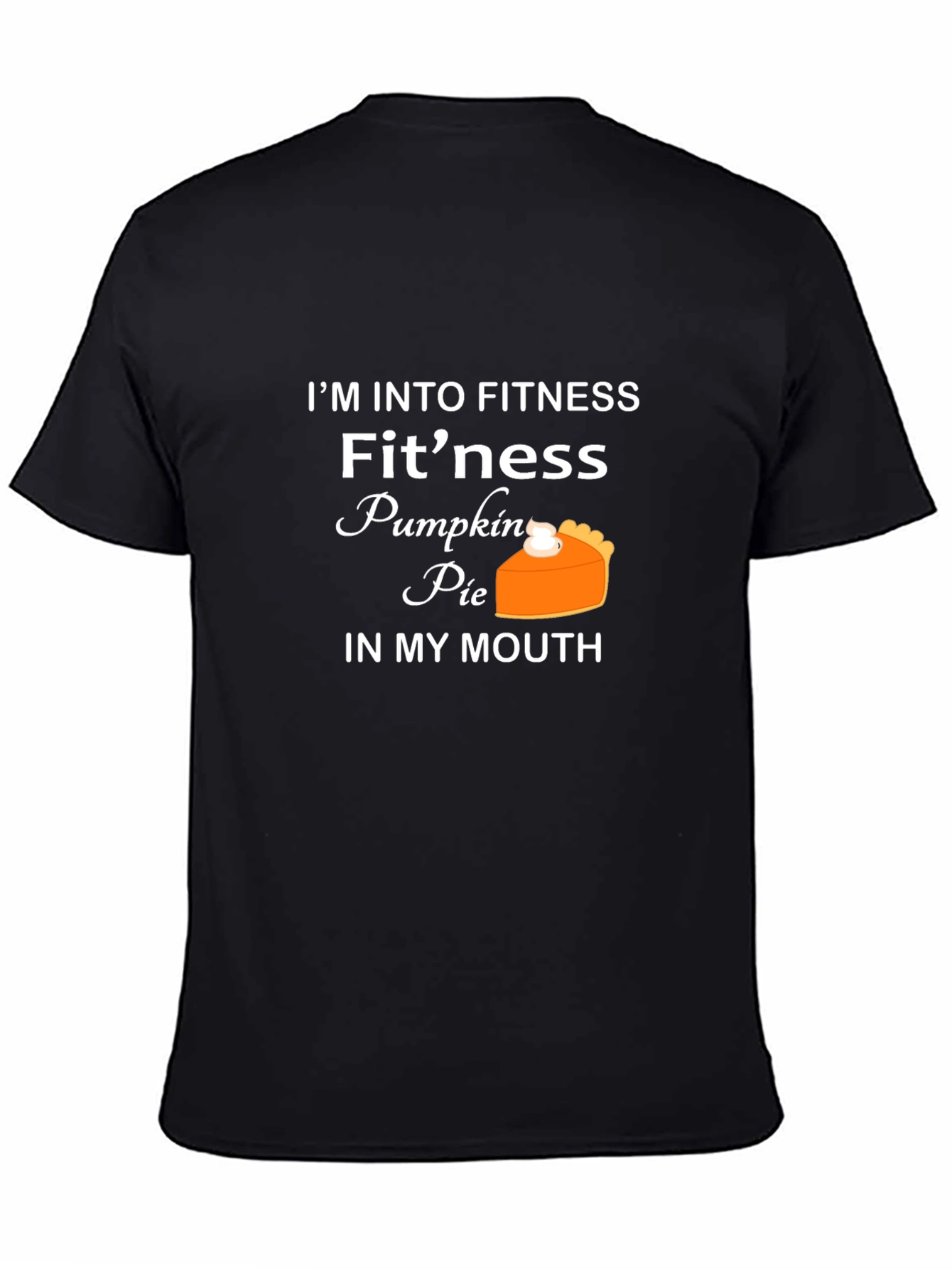 Funny Fitness Pumpkin Pie Graphic T-Shirt