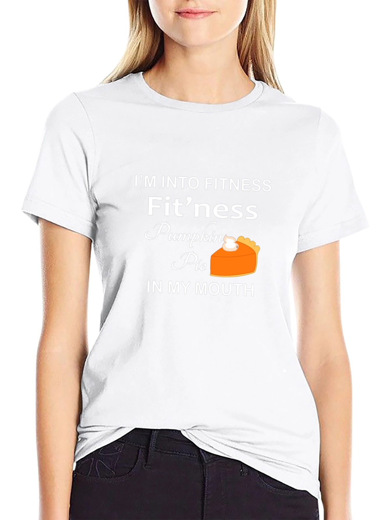 Funny Fitness Pumpkin Pie Graphic T-Shirt
