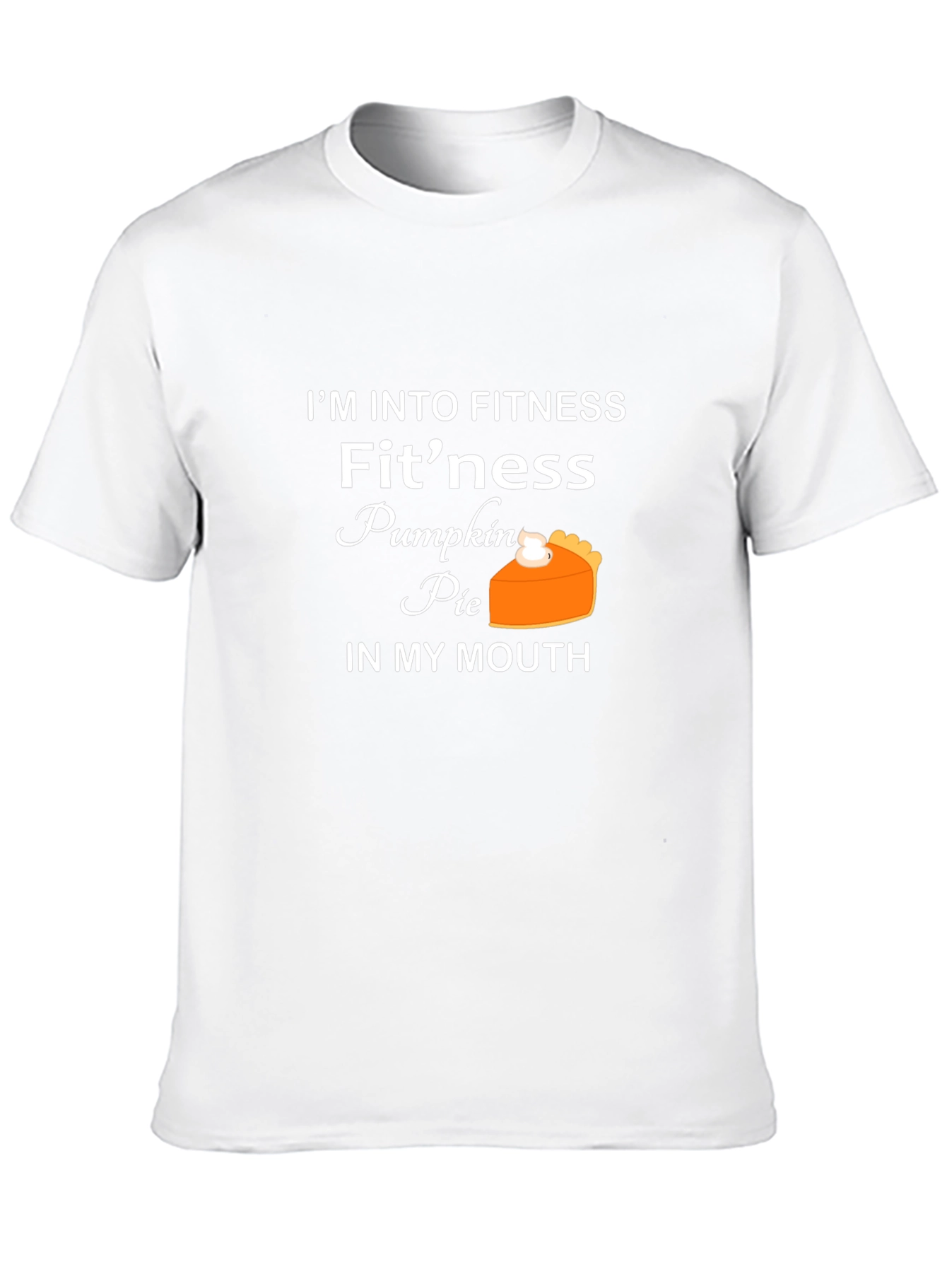 Funny Fitness Pumpkin Pie Graphic T-Shirt