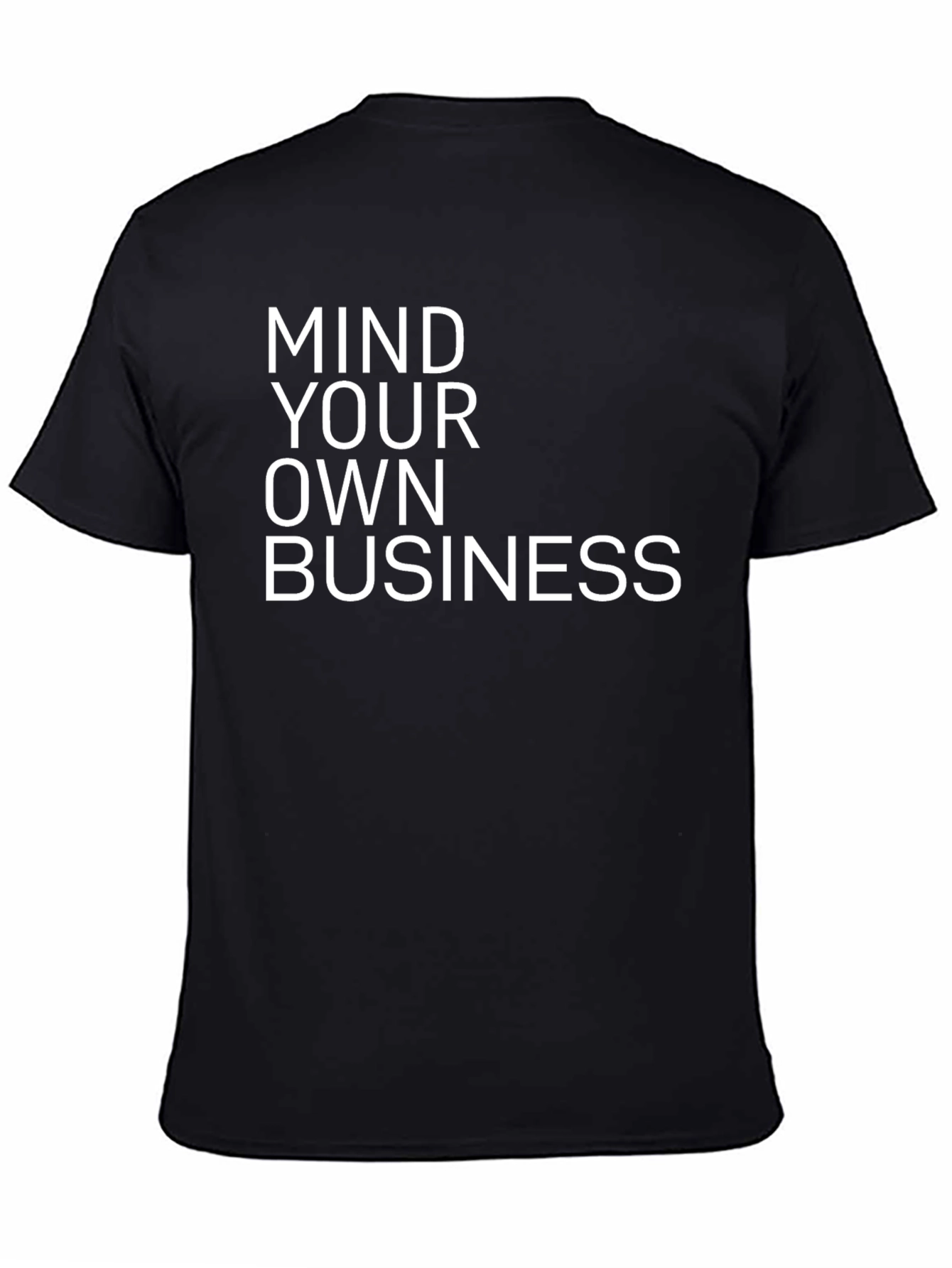 Mind Your Own Business Graphic Tee - Black
