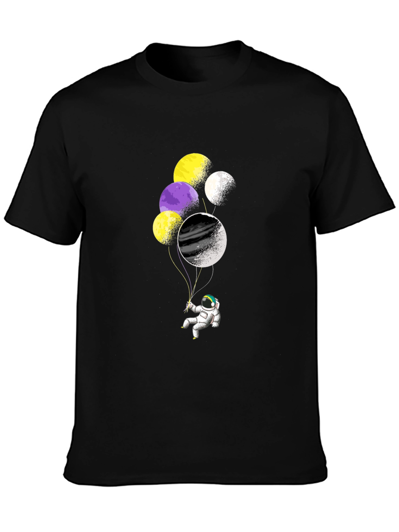 Astronaut Balloons Graphic T-Shirt