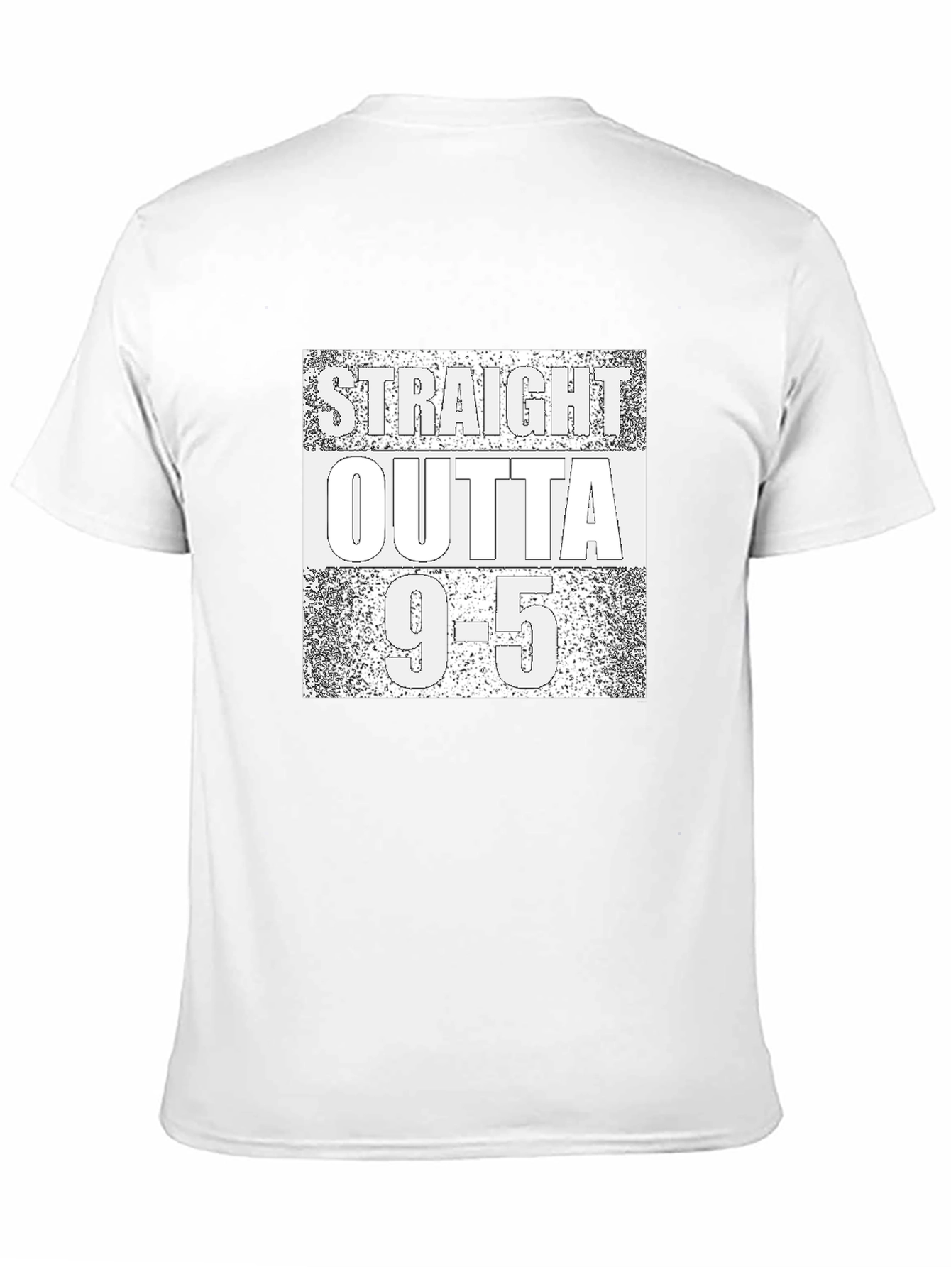 Straight Outta 9-5 T-Shirt - Black Graphic Tee