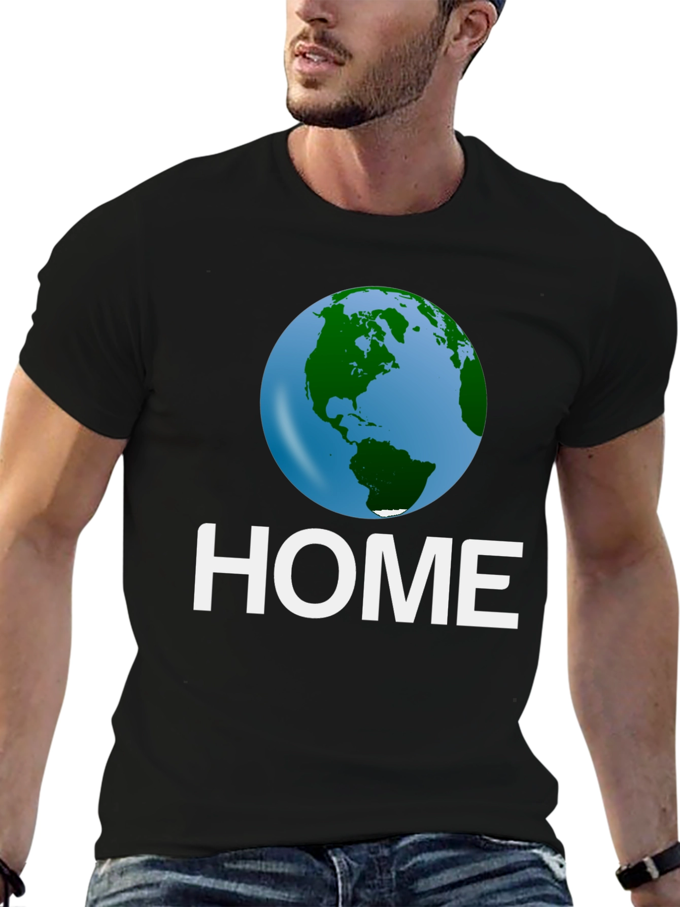 Earth Home T-Shirt - Planet Focus