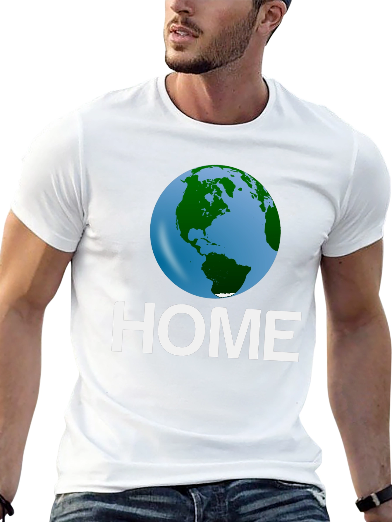 Earth Home T-Shirt - Planet Focus