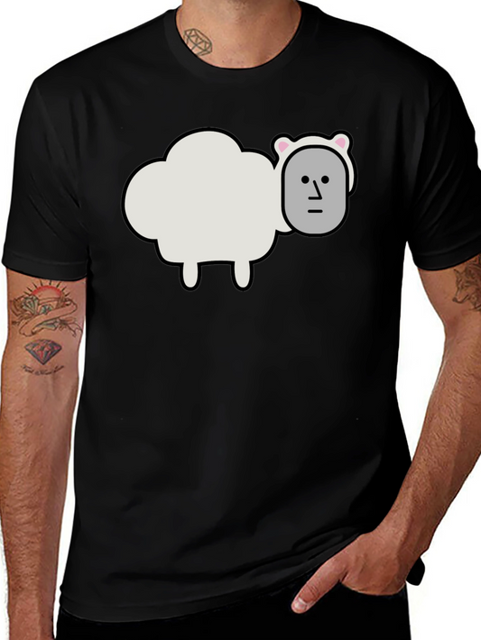 Funny Sheep Head T-Shirt