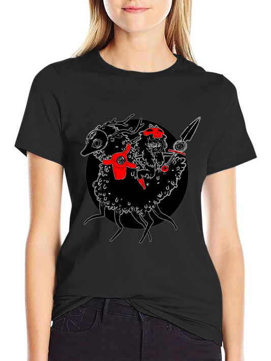 Cult of the Lamb Graphic Tee - Black Cotton T-Shirt