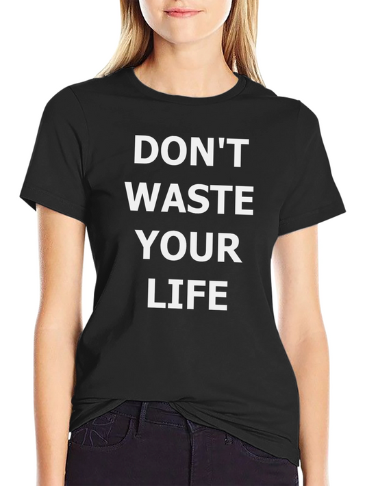 Dont Waste Your Life Graphic Tee - Black