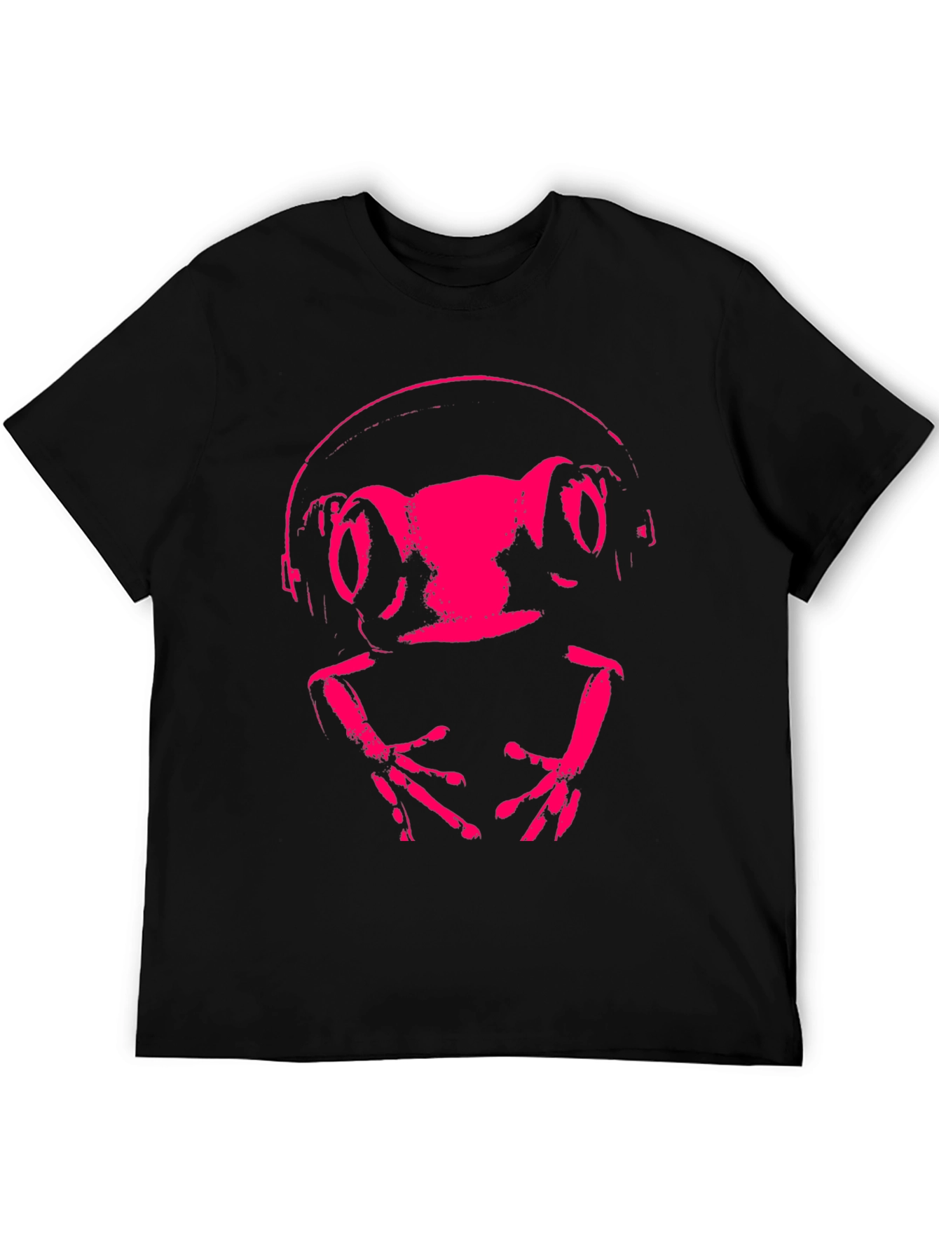 Frog DJ Graphic Tee - Funky Animal Headphones T-Shirt