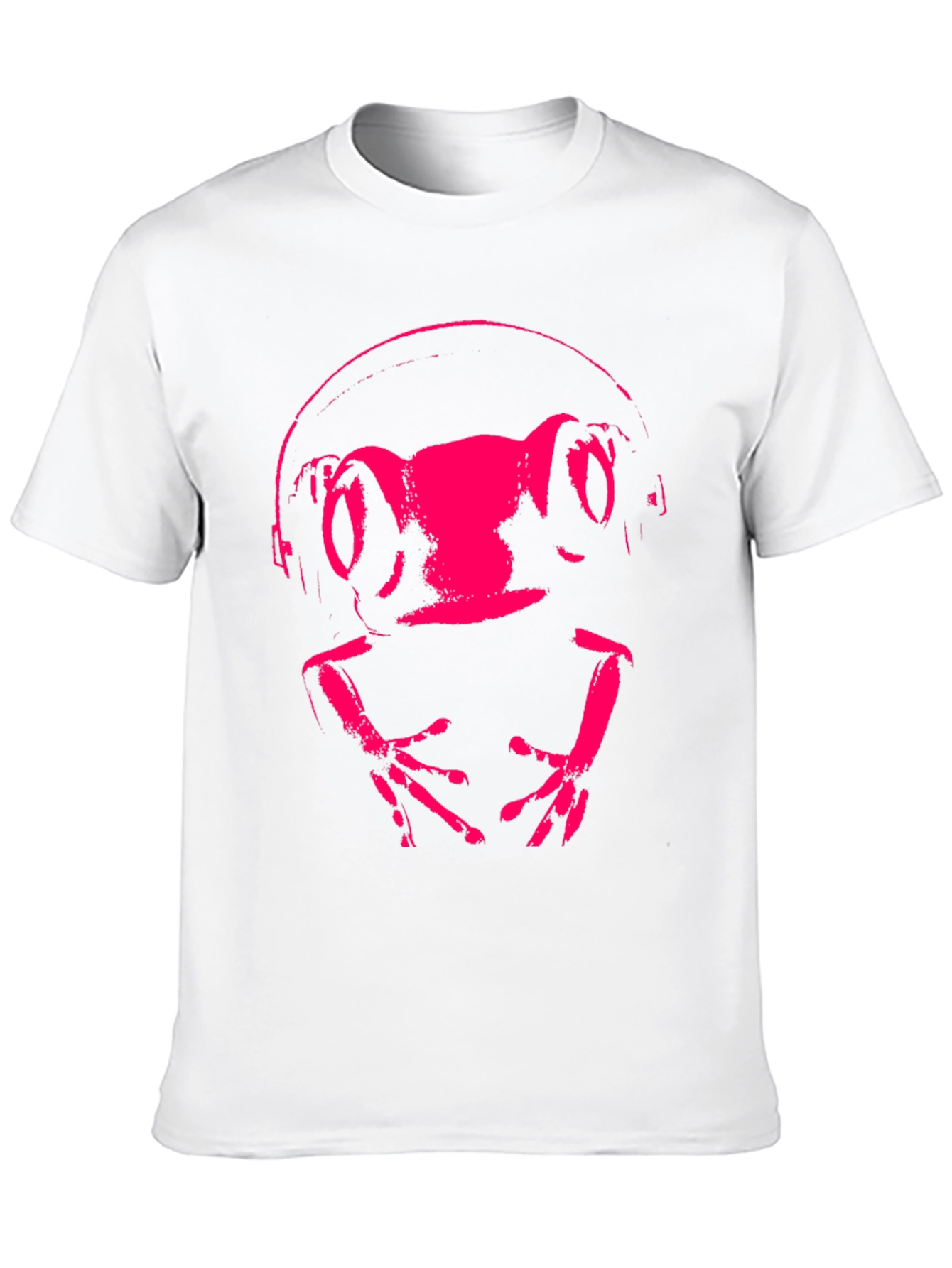 Frog DJ Graphic Tee - Funky Animal Headphones T-Shirt