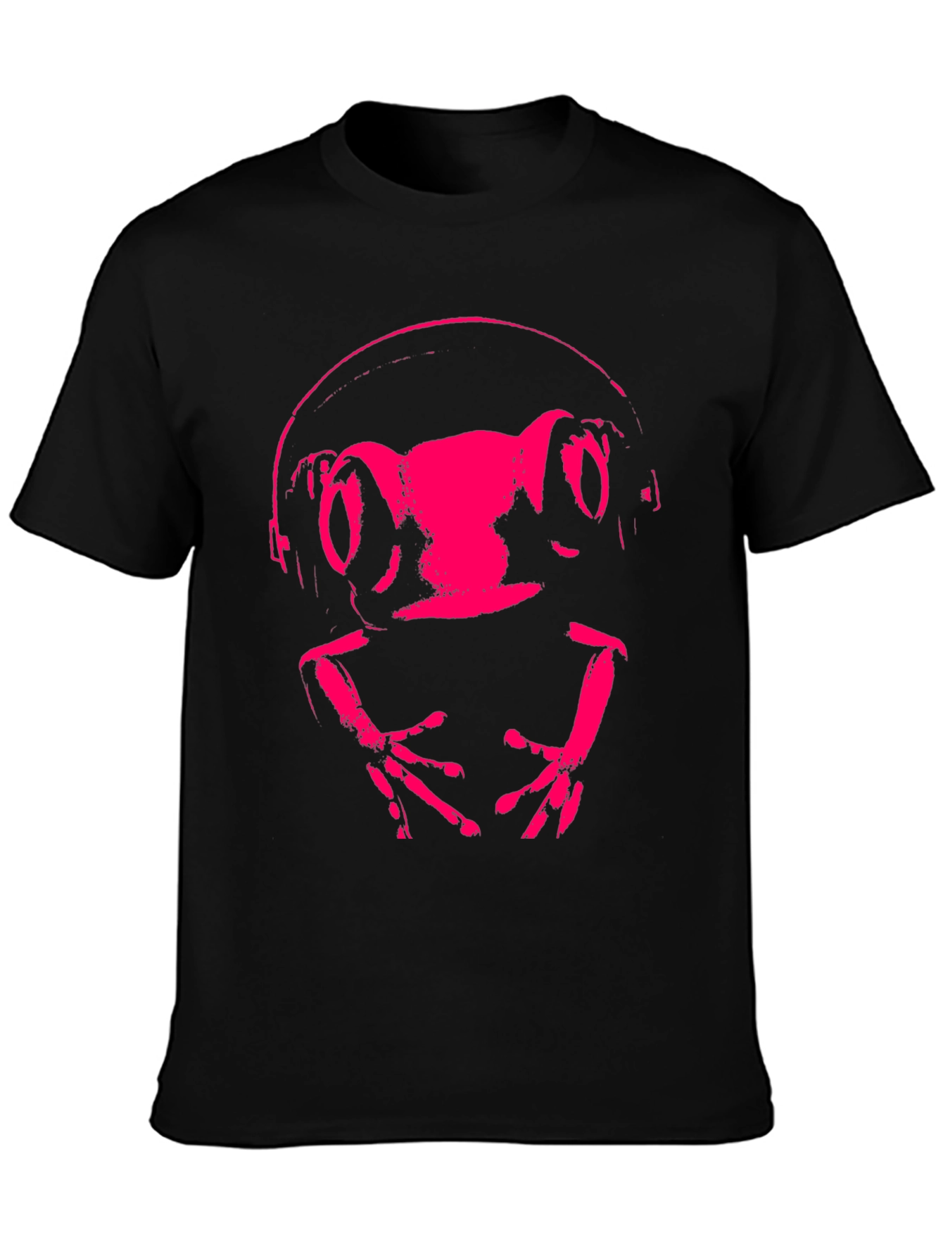 Frog DJ Graphic Tee - Funky Animal Headphones T-Shirt