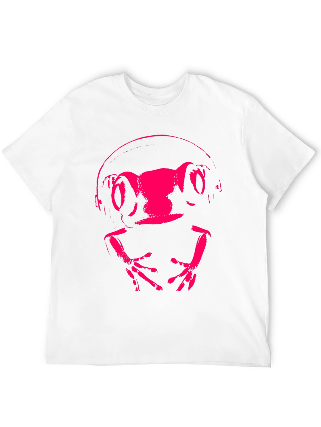 Frog DJ Graphic Tee - Funky Animal Headphones T-Shirt
