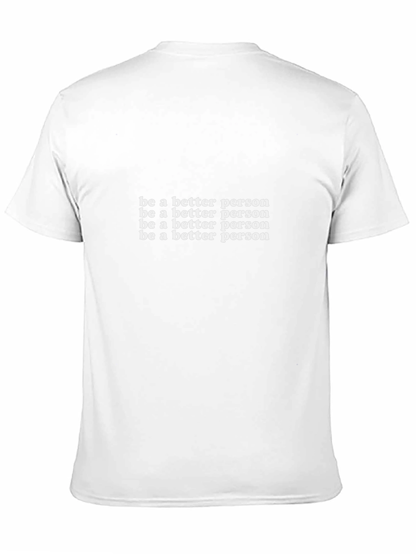 Motivational Be a Better Person Black Tee