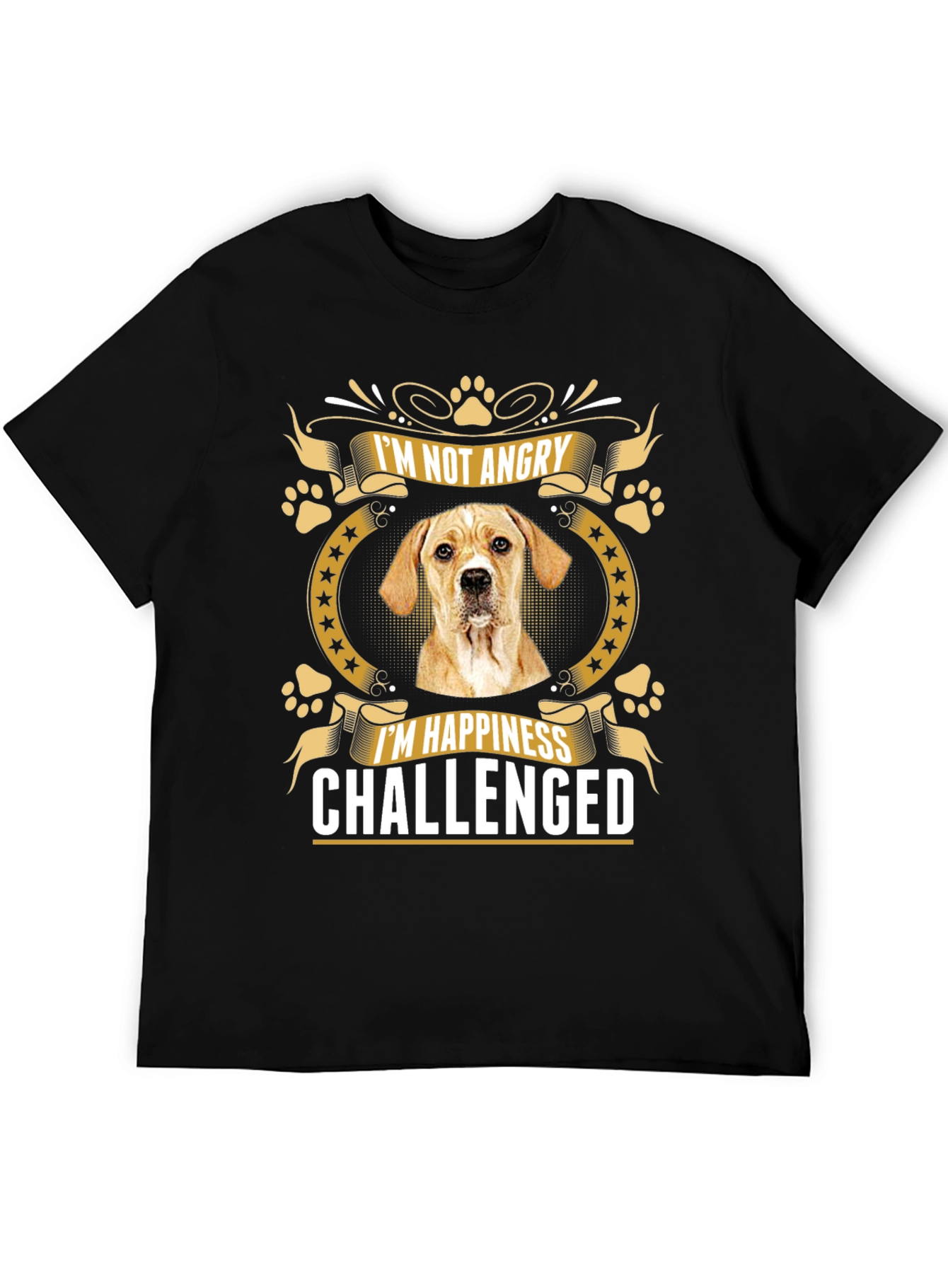 Dog Lover Funny T-Shirt - Happiness Challenged