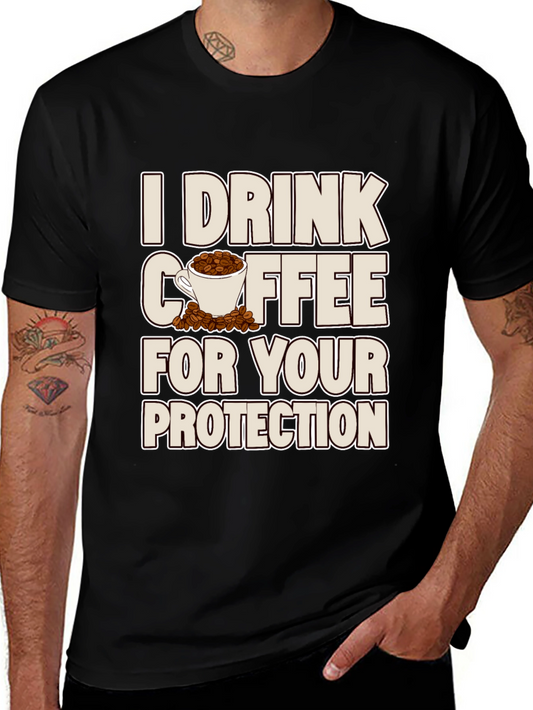 Coffee Protection T-Shirt - Sarcastic Graphic Tee