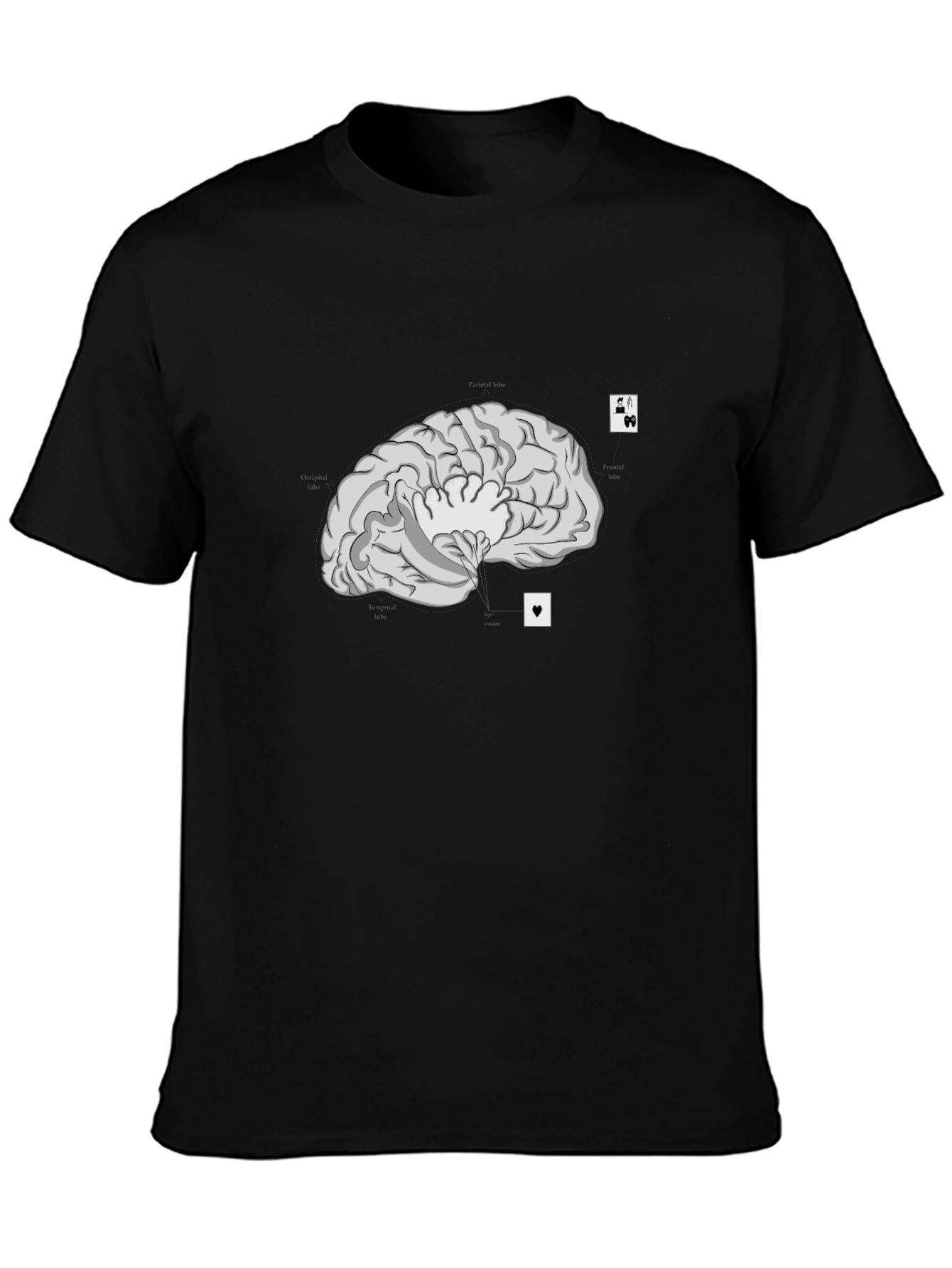 Brain and Cards Graphic Tee - Smart & Playful