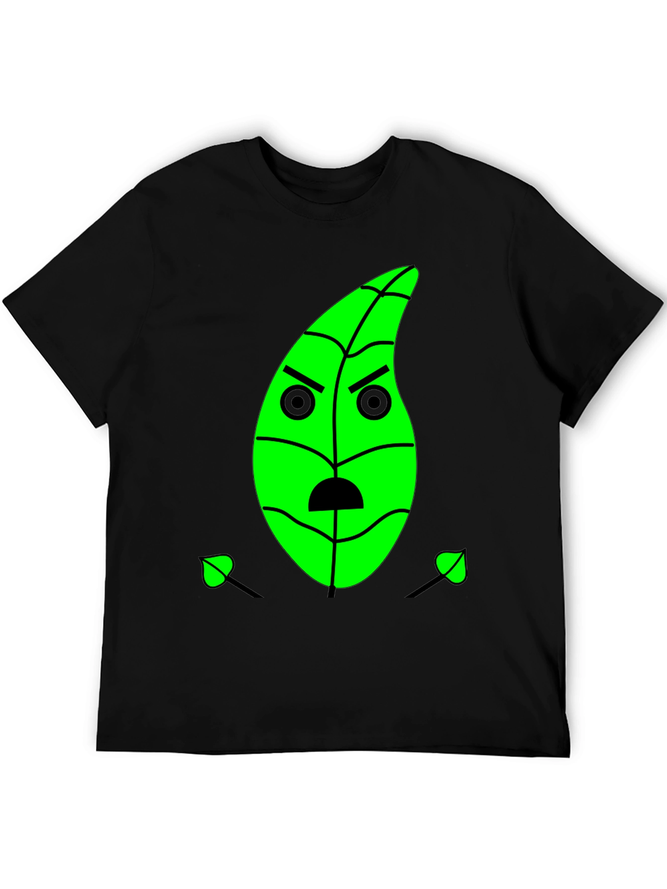 Grumpy Green Leaf Graphic Tee