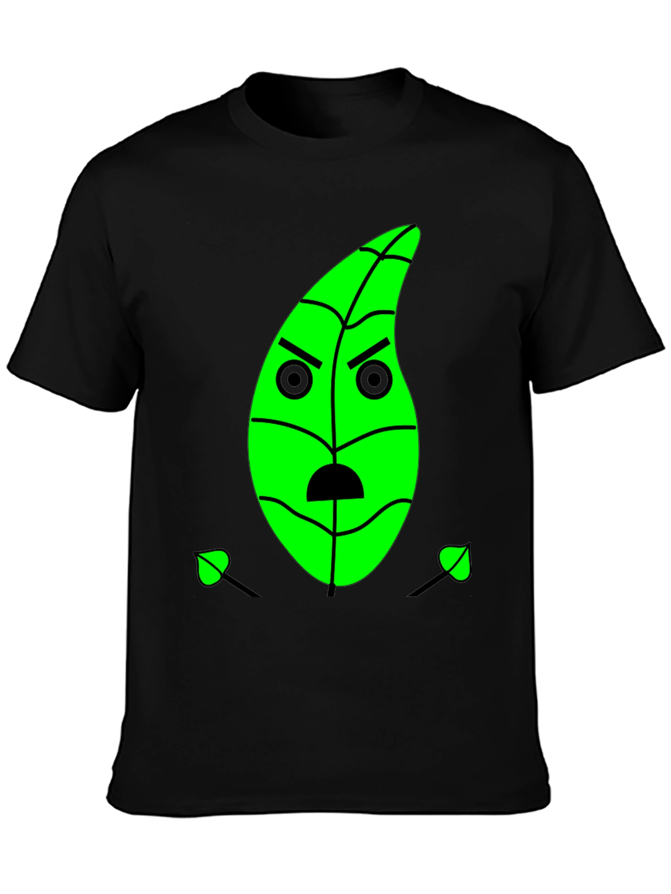 Grumpy Green Leaf Graphic Tee