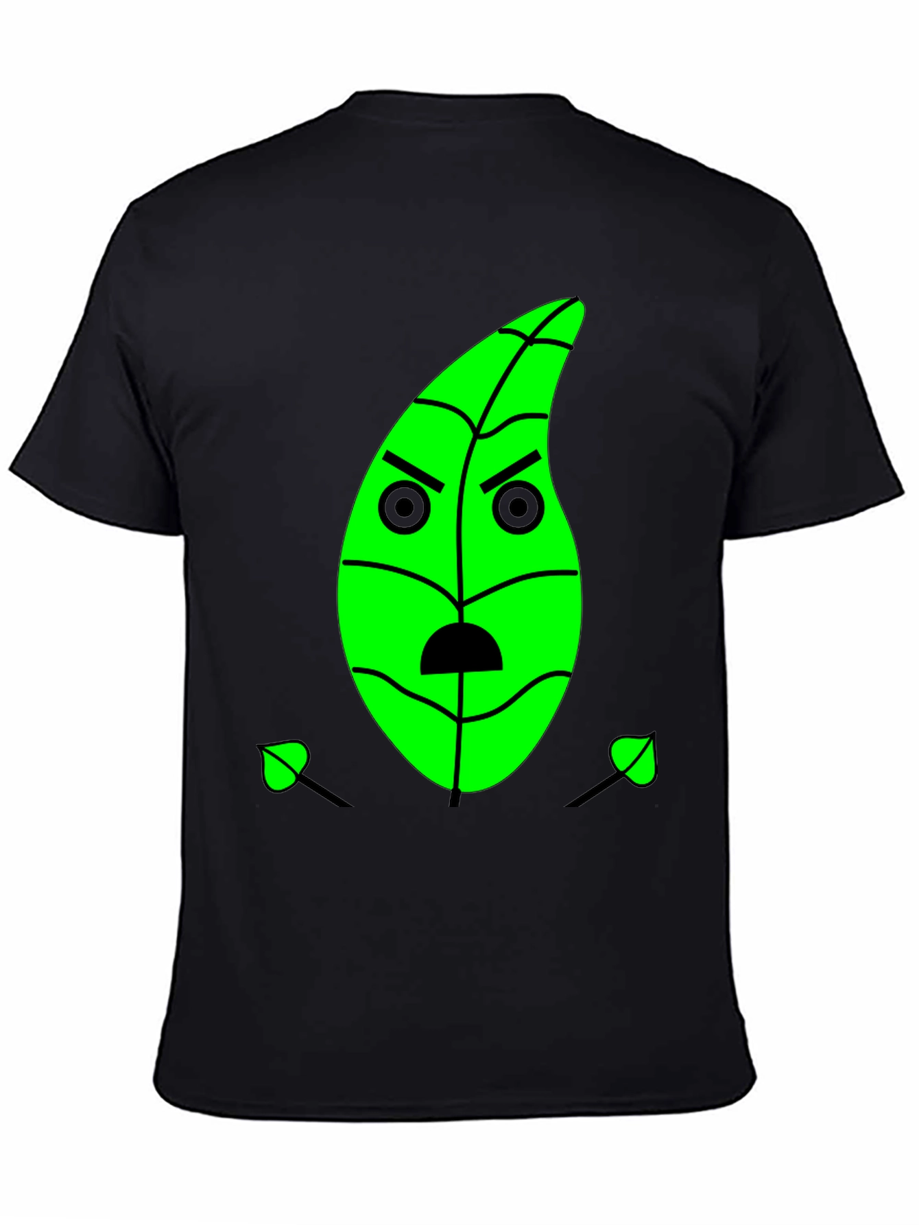 Grumpy Green Leaf Graphic Tee